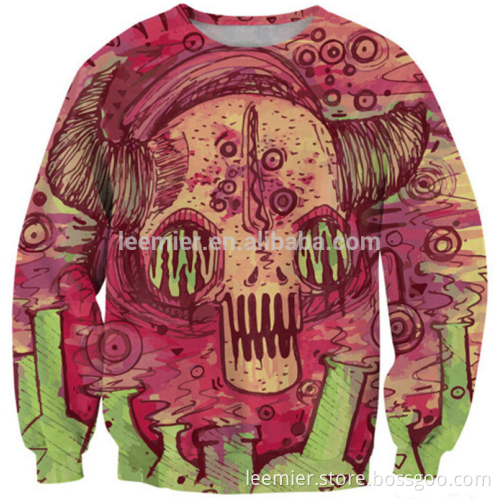Wholesale custom sublimation crewneck all over printing sweatshirts